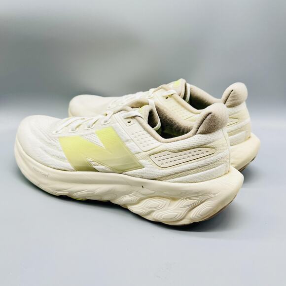New Balance Shoes Mens 12.5 Ivory Fresh Foam More v4 Max Cushion Running Sneaker main image 7